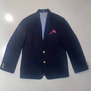 Izod Navy Blazer with Gold Accents size 10 Husky